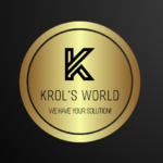 Krols World of Solutions business  Logo. Digital marketing insights.